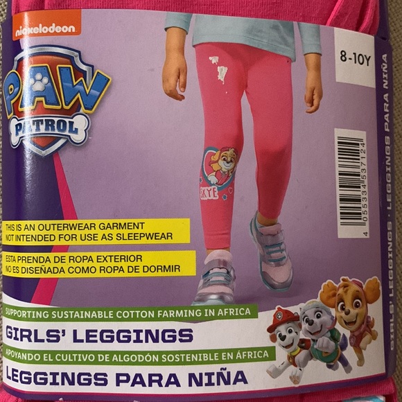 Brand new with tags Nickelodeon PAW PATROL girls leggings SKYE size 8-10Y - Picture 3 of 5